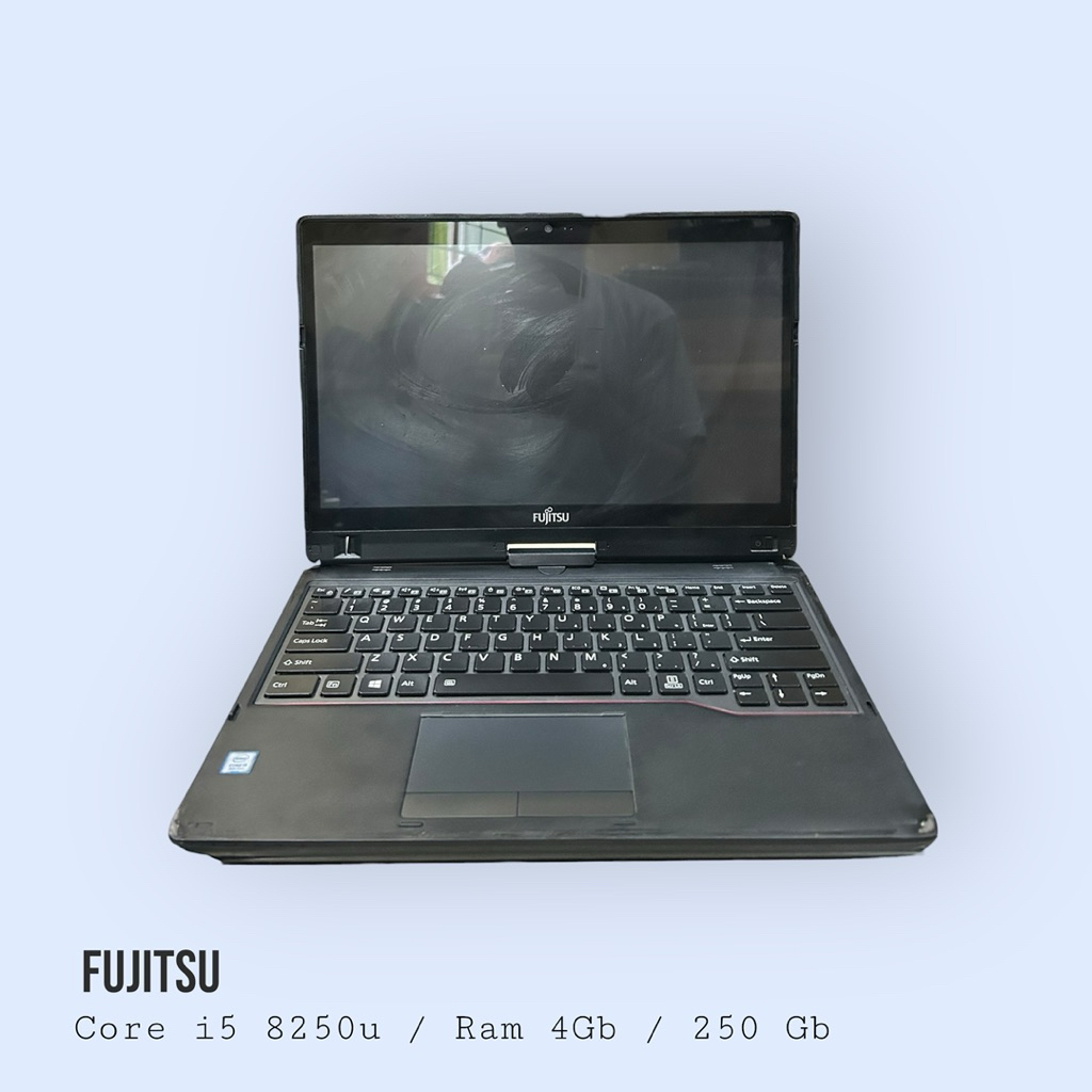 Laptop Fujitsu Core i5 8250U Ram 4GB HDD 250GB Touchscreen Minus Body Minus Baterai