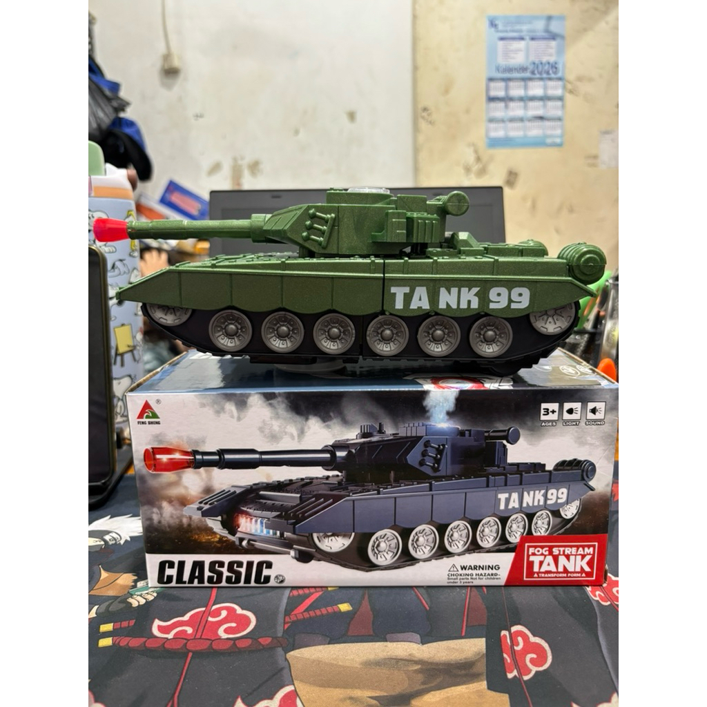 Mobil Tank Robot Asap Baterai/Tank/Robot/Mobil Asap