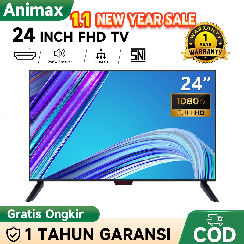Animax Sakura TV Digital 24 inch TV LED Digital 21/22/24/25/27/30 inch Televisi FHD TV led 27 inch G