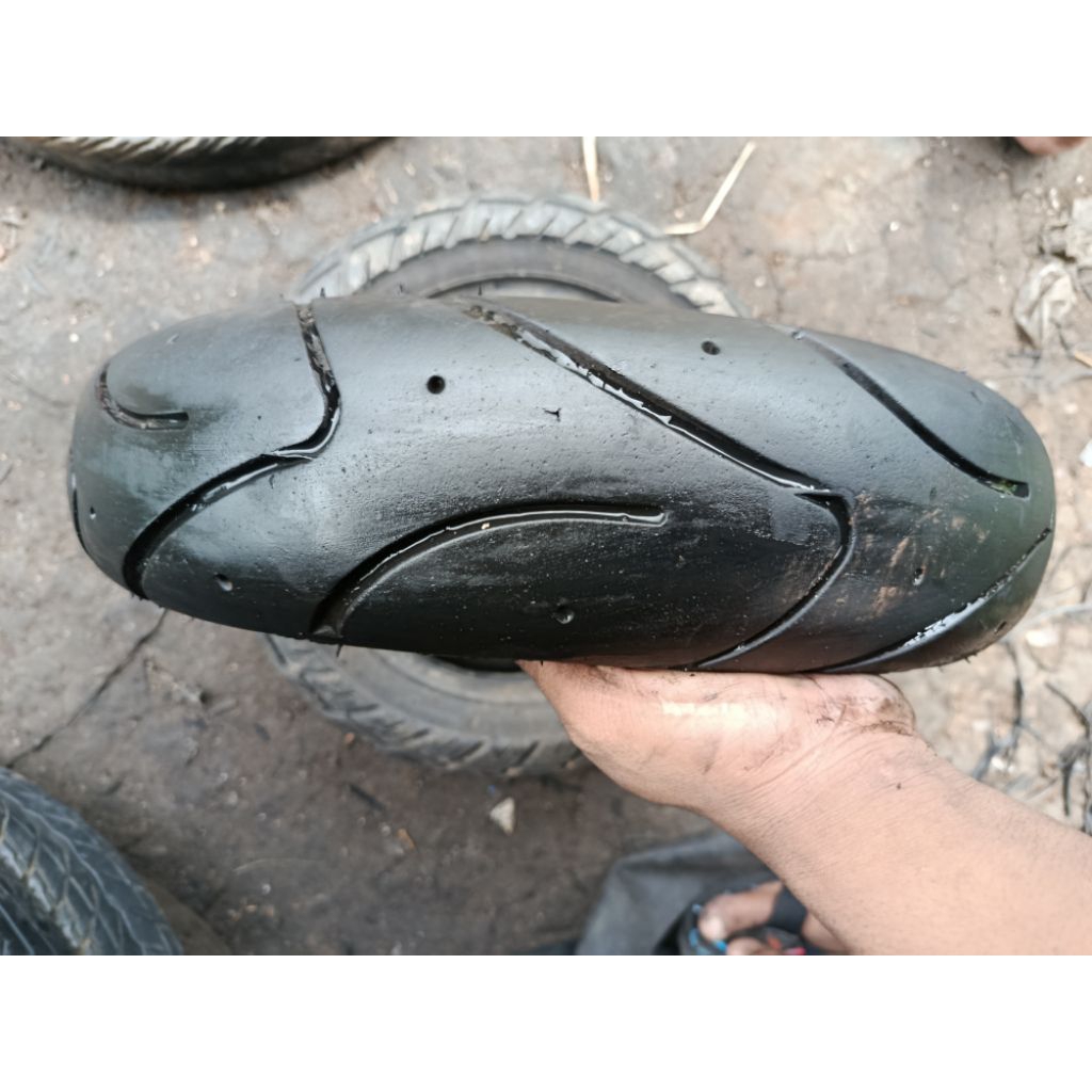 Ban seken tubles vespa ring 10 delli Tire ukuran 90/90-10