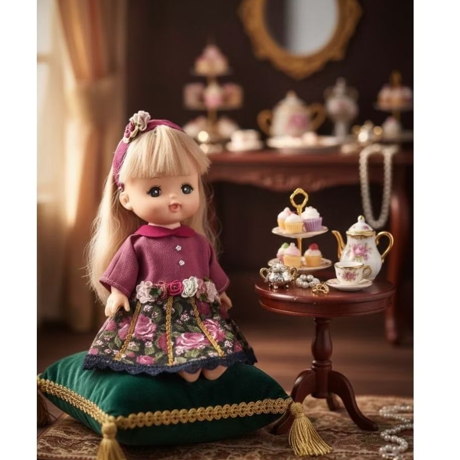 baju mellchan dan bando / dress mellchan