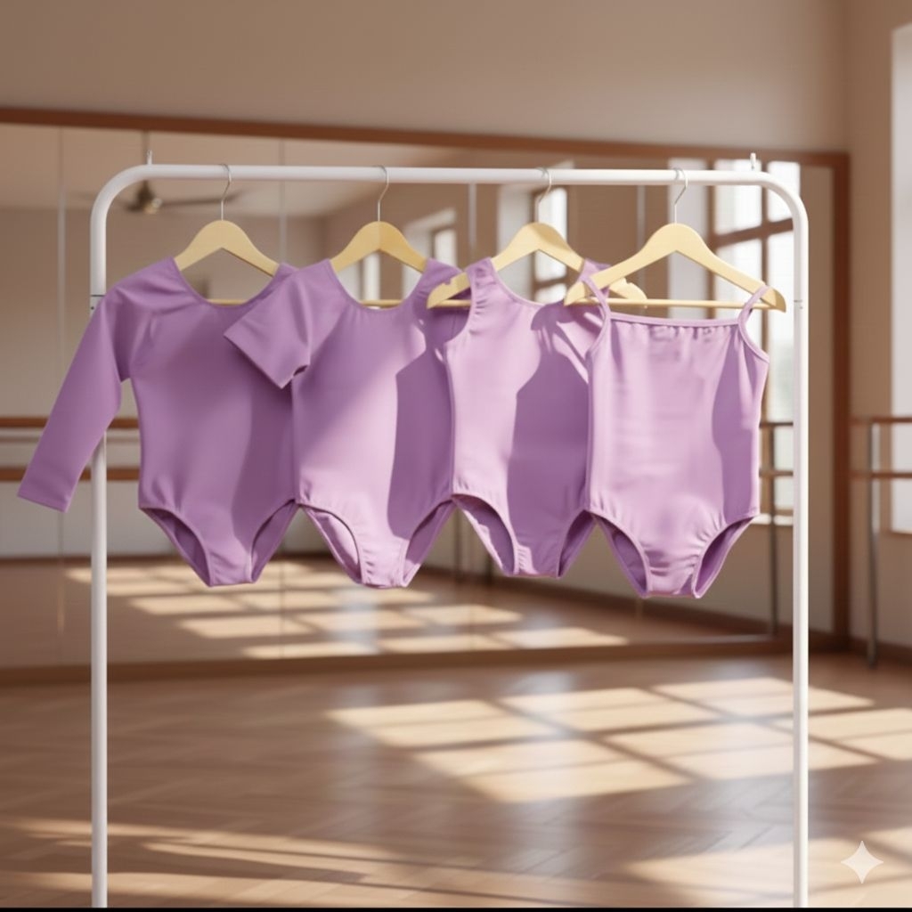 Leotard (Baju Ballet) Anak & Dewasa - Ungu Muda