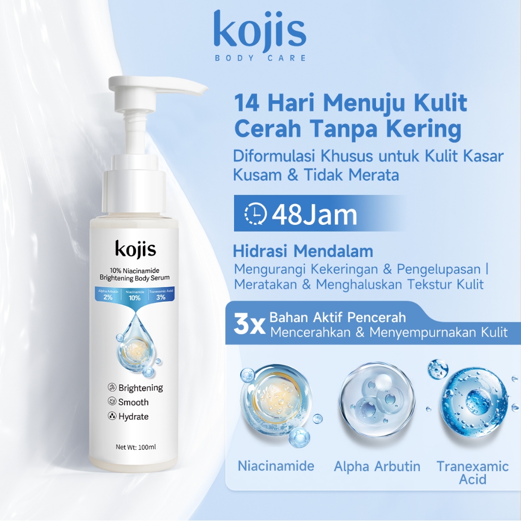 KOJIS 10% Niacinamide Brightening Body Serum 100ml Body Lotion BPOM