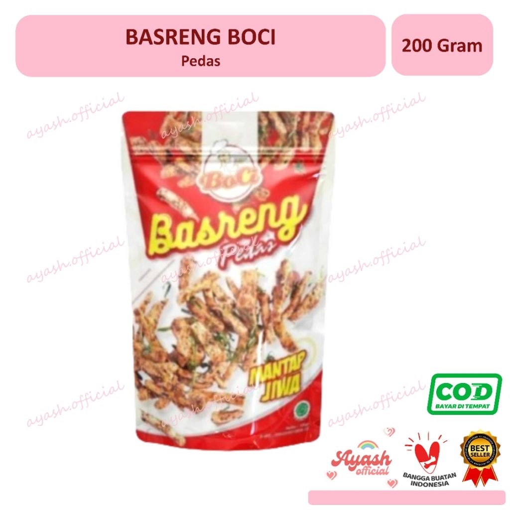 Basreng Baso Goreng Pedas Asli Mantap Jiwa Snacks Instan Cemilan 100 Gram Varian Rasa Lezat untuk Pe