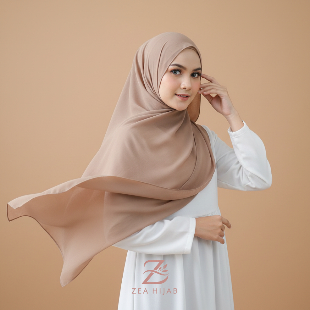 Pashmina Syari | Hijab Ceruty BabyDoll | Pashmina Jumbo | Premium by Zeaarabic