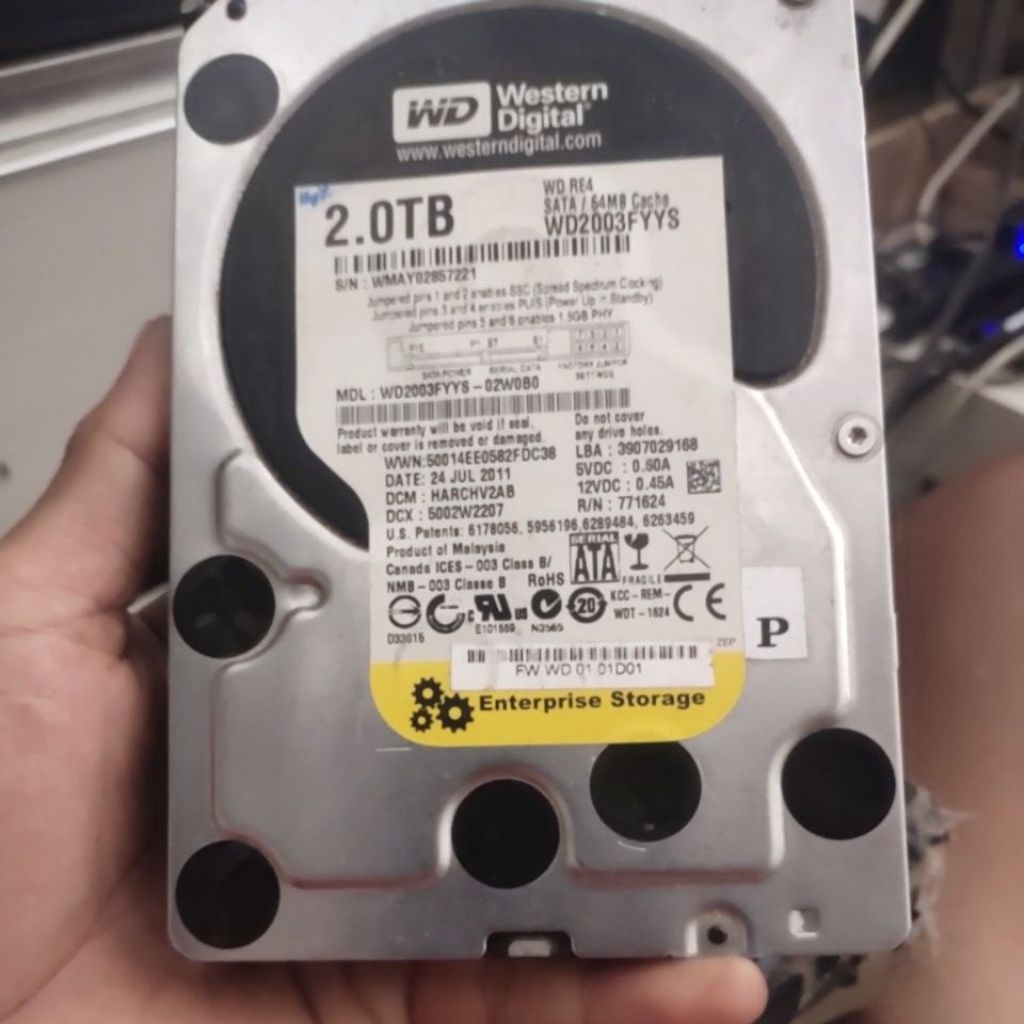 hdd wd 2tb rusak 3.5