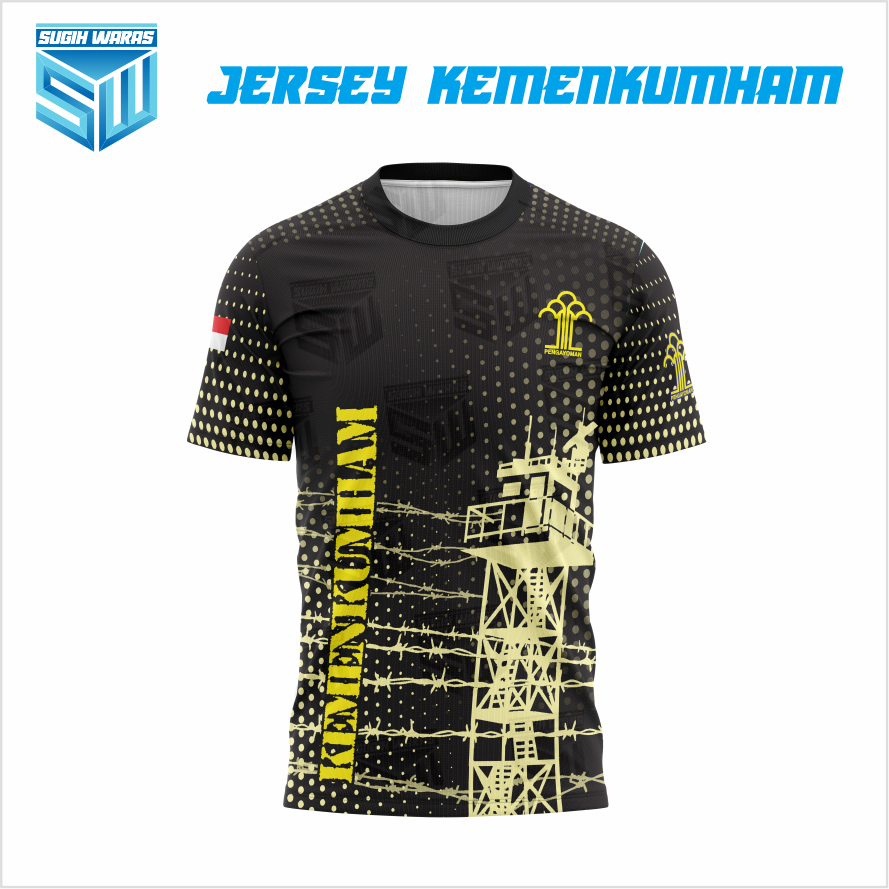 JERSEY KEMENKUMHAM / KAOS DRIFIT KEMENKUMHAM / PRISON GUARD / BAJU BAGUS