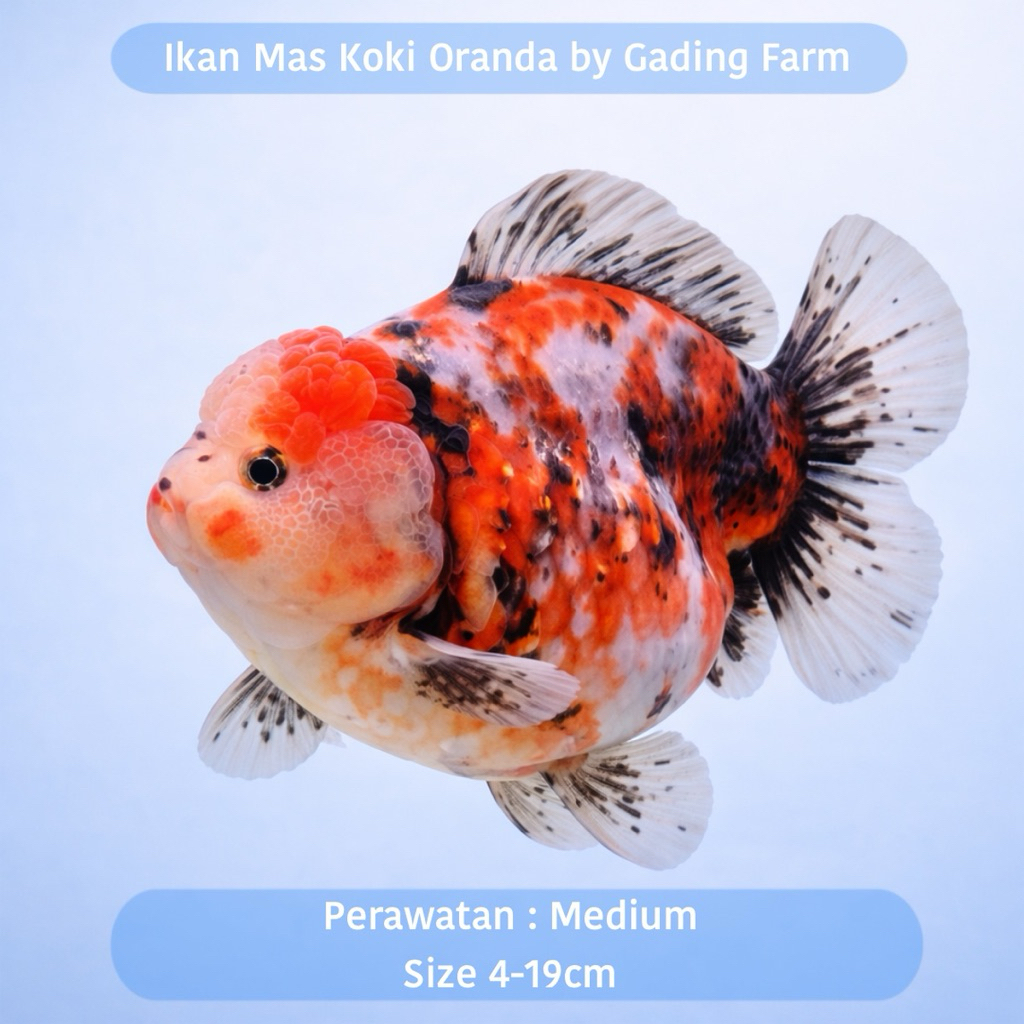 IKAN MAS KOKI / GOLDFISH ORANDA SHORT TAIL 4-8cm - IKAN HIAS MAS KOKI AQUARIUM AIR TAWAR - IKAN GOLD