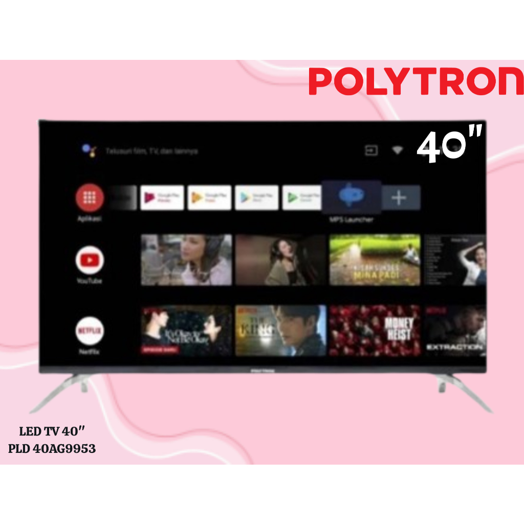 Polytron ANDROID TV FULL HD PLD-40AG9953 LED TV 40Inch