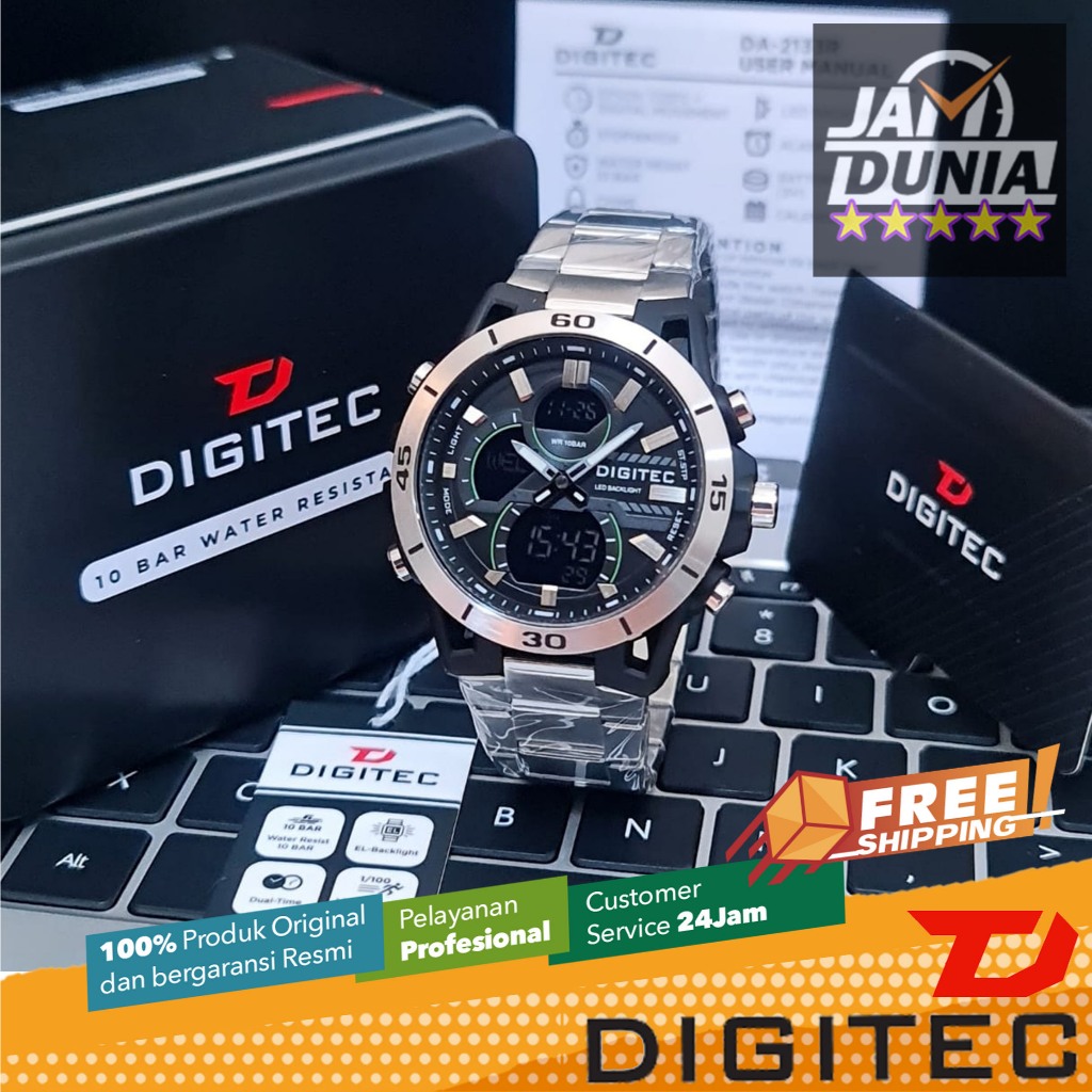 JAM TANGAN PRIA ANALOG DIGITAL DIGITEC ORIGINAL DIGITEC DA-2133R DIGITEC DA 2133R DIGITEC 2133R DIGI