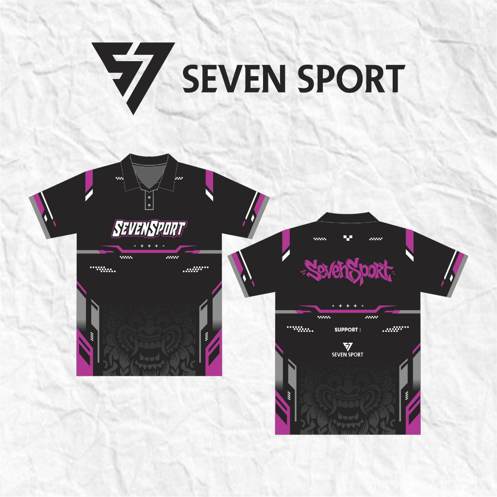 JERSEY BERKERAH KANCING CUSTOM PRINTING