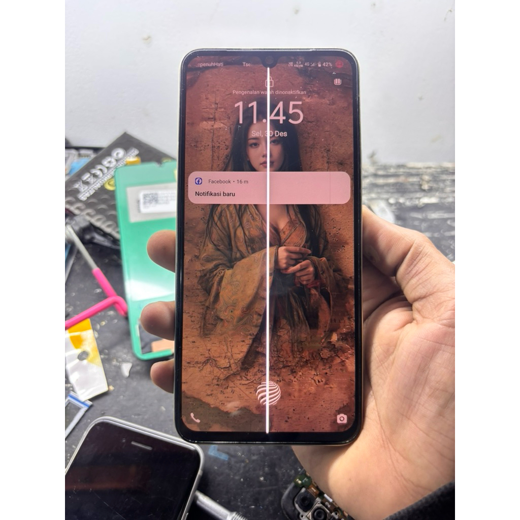 lcd ori copotan vivo v25e v21 v255G support finger