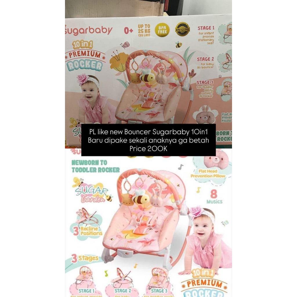 bouncer sugarbaby 10in1