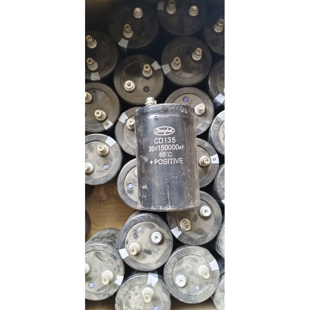 Elko 150000 uf 35v  Kapasitor bank 150000 uf 35v