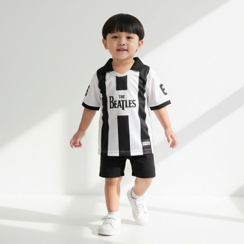 Havala - Kaos Jersey Anak Band The Beatles John Lennon Full Printing Oversize Retro Vintage Anak