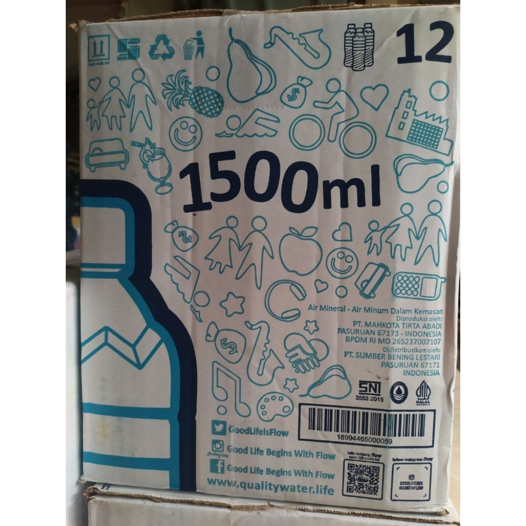 Flow Air Mineral Botol 1500 ML