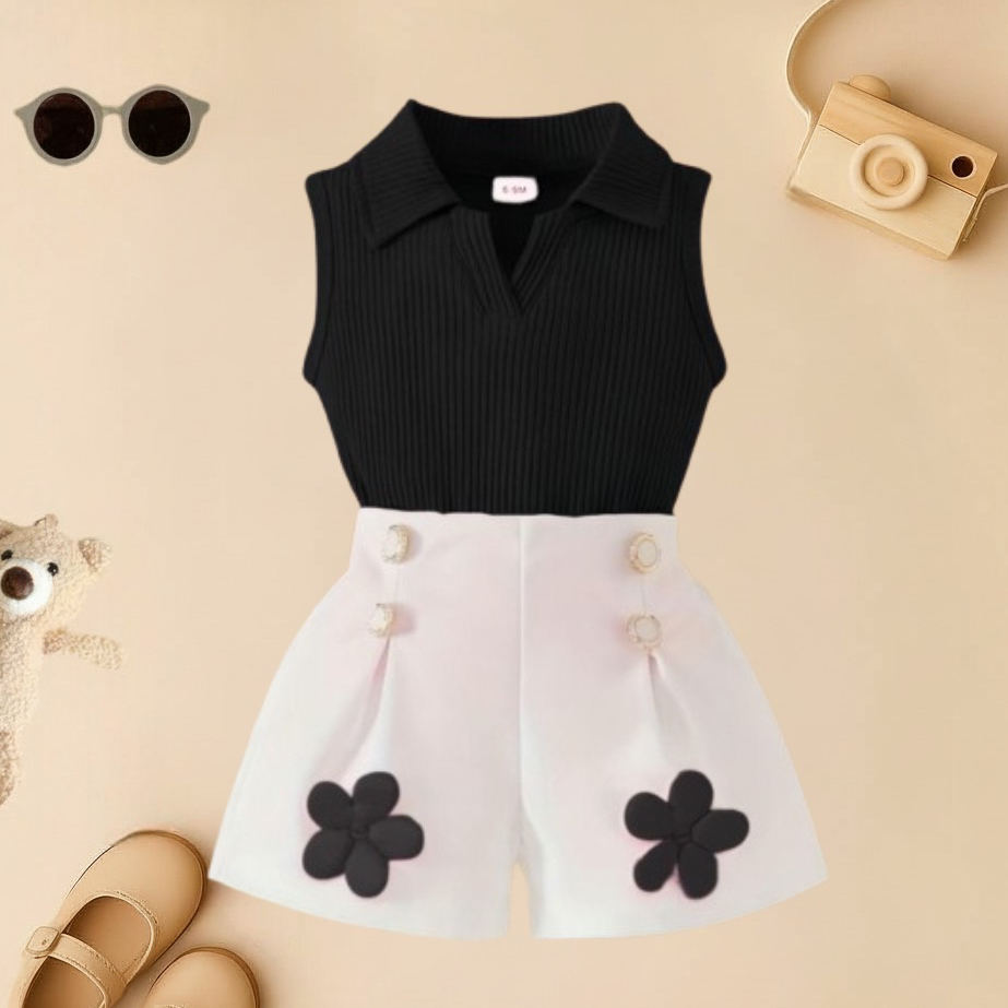 SETELAN KNIT SCUBA ANAK PEREMPUAN