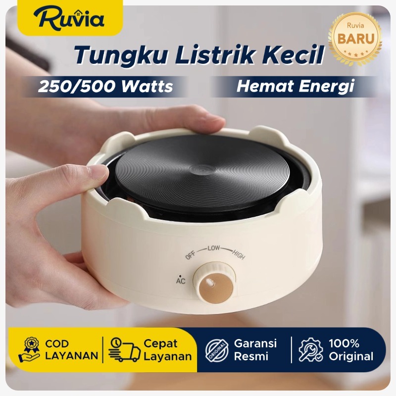 Ruvia Mini Tungku Listrik Kecil 500W Kompor Listrik Kecil Electric Heating Stove Kompor Teh Kecil