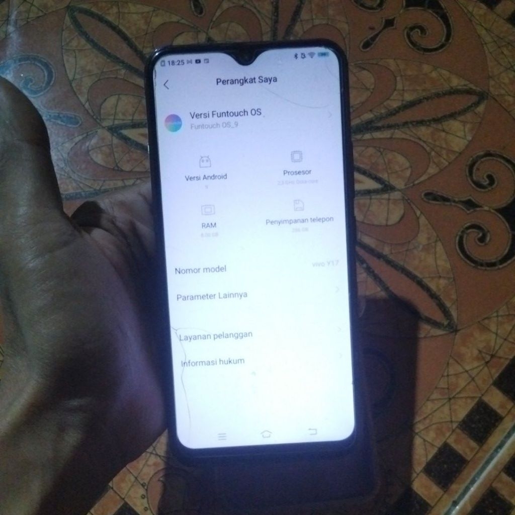 Vivo y17 ram 8/256 hp cas
