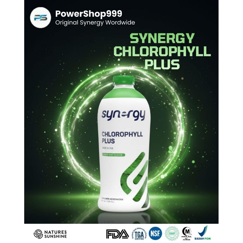 Synergy Chlorophyll Plus 730ml - Konsentrasi Tinggi, Nutrisi Lengkap,Rasa Segar