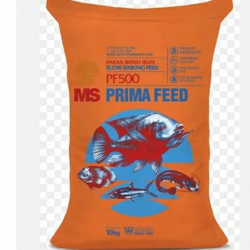 Ms prima feed pf 500 benih ikan /ikan hias pellet pakan ikan