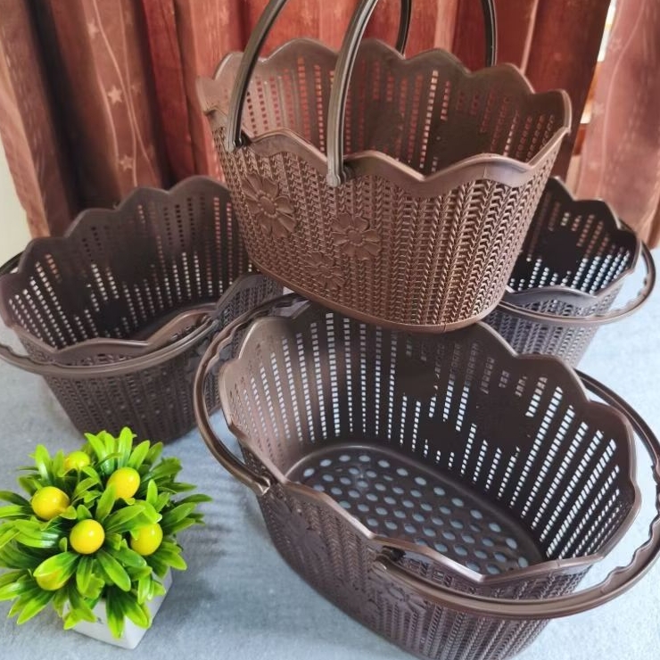 (3&6pcs)Keranjang Luna Keranjang Berkat Hajatan Keranjang parcel Keranjang serbaguna