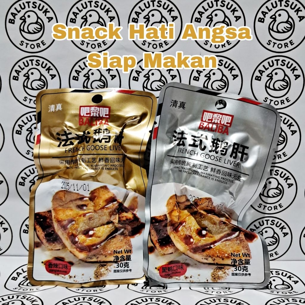 SNACK HATI ANGSA CHINA FOIE GRAS FRENCH GOOSE LIVER SIAP MAKAN CEMILAN UNIK