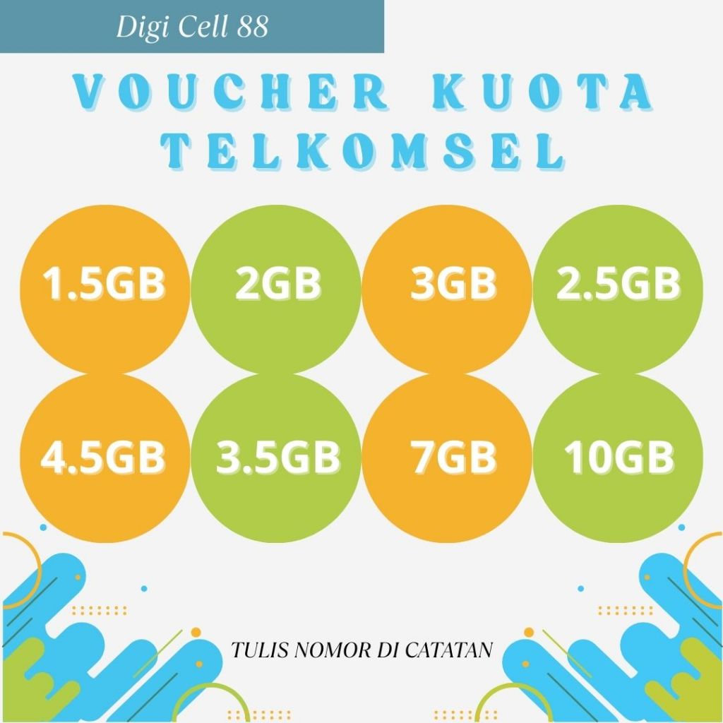 (Kirim Via Chat) Voucher Kuota Internet Telkomsel 4GB–10GB 3-7 Hari JAWA BARAT | Kuota Data Internet