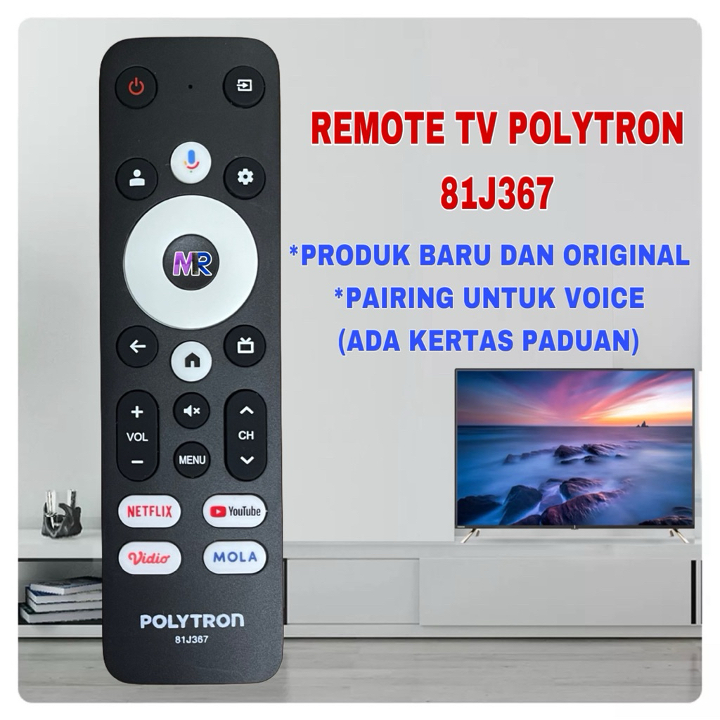 REMOT REMOTE TV POLYTRON ANDROID 81J367 ORIGINAL