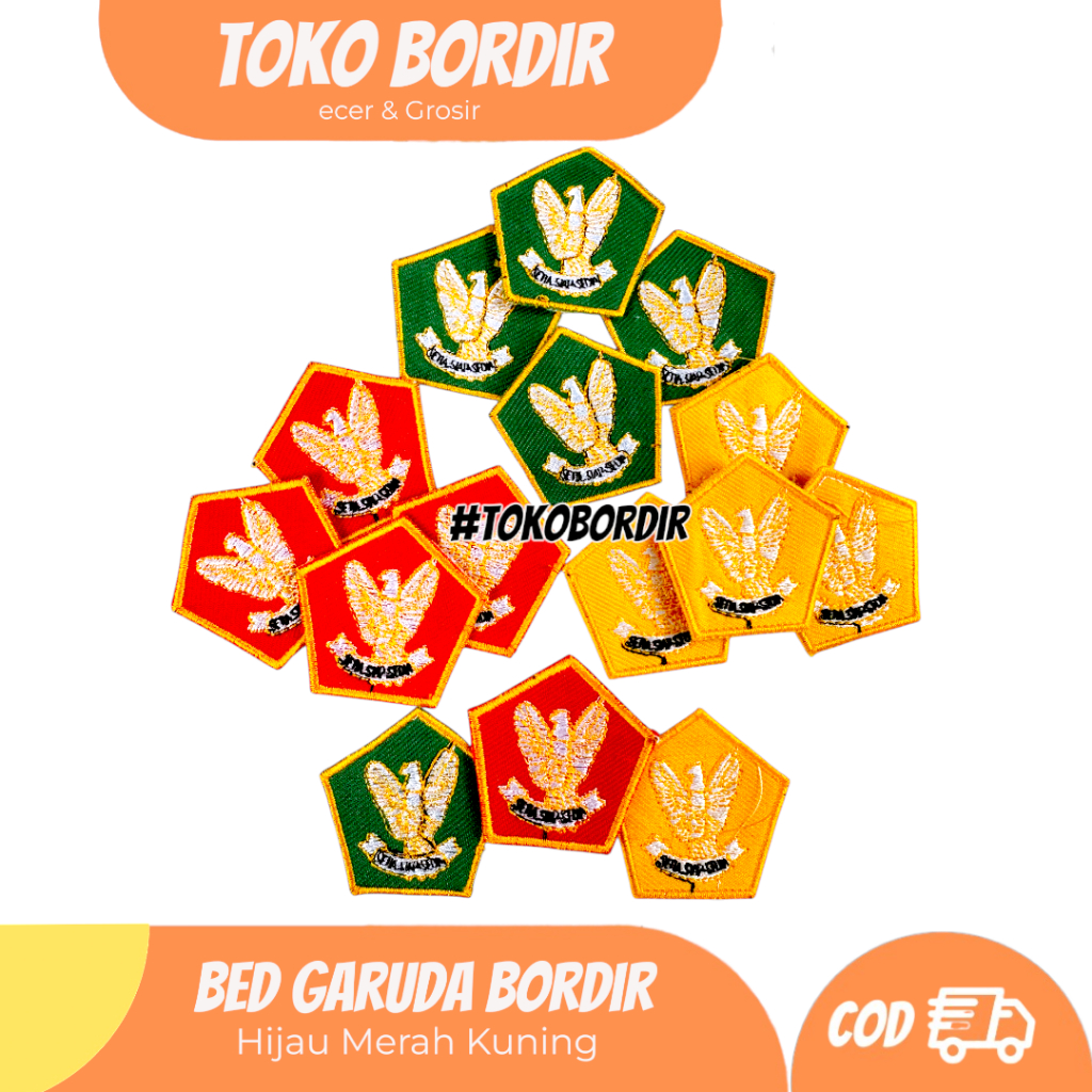 bordir Garuda Pramuka / bed Garuda Pramuka