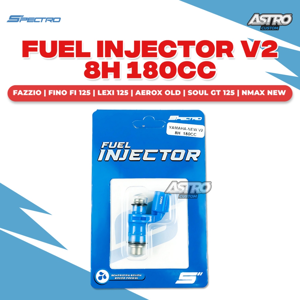 Spectro Injektor Nmax 155 Aerox New Lexi 125 Mio M3 Gear Freego Soul GT Injector Yamaha V2 8H 180CC