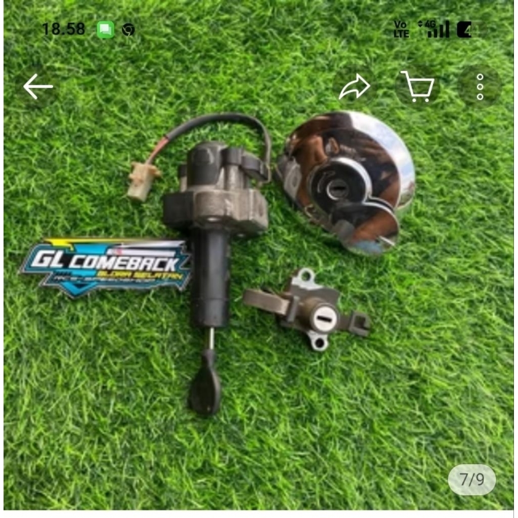 kunci kontak Honda full set kabel2 Mega pro mono,Verza,cb 150r,Tiger old orii copotan motor(kunci ko