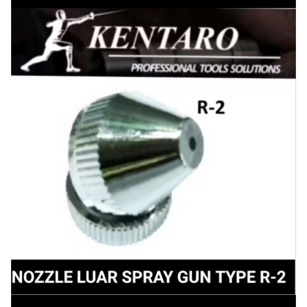 NOZZLE SPRAY GUN LUAR +RING TYPE R-2 KENTARO JAPAN QUALITY