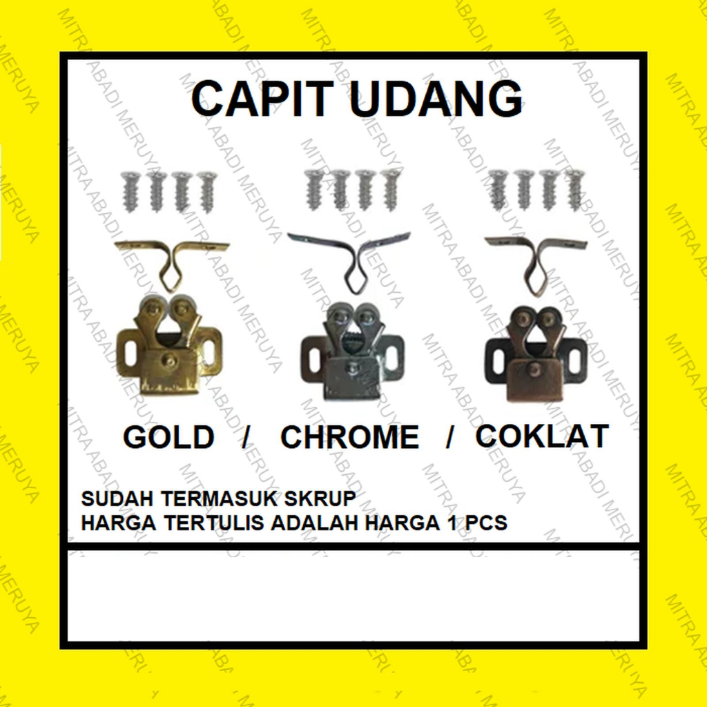 Capit Udang Japit Udang Jepit Pintu Pengait Pintu Lemari