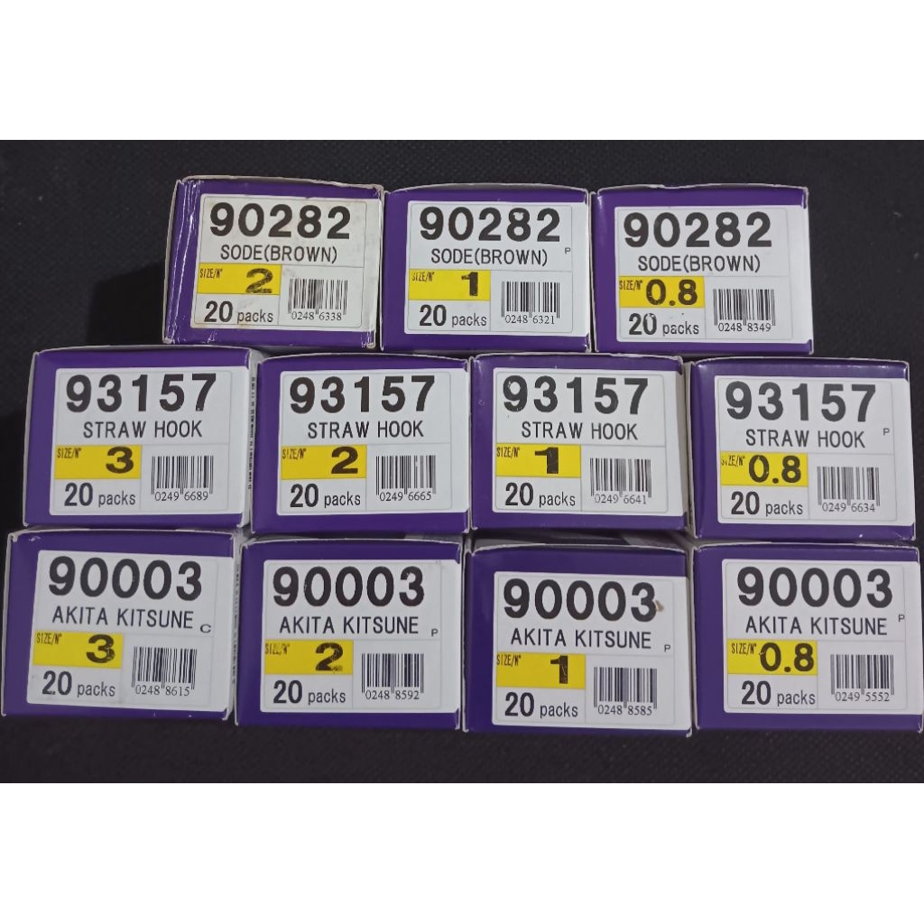 KAIL PANCING OWNER SODE / AKITAKITSUNE / STRAWHOOK berbagai type