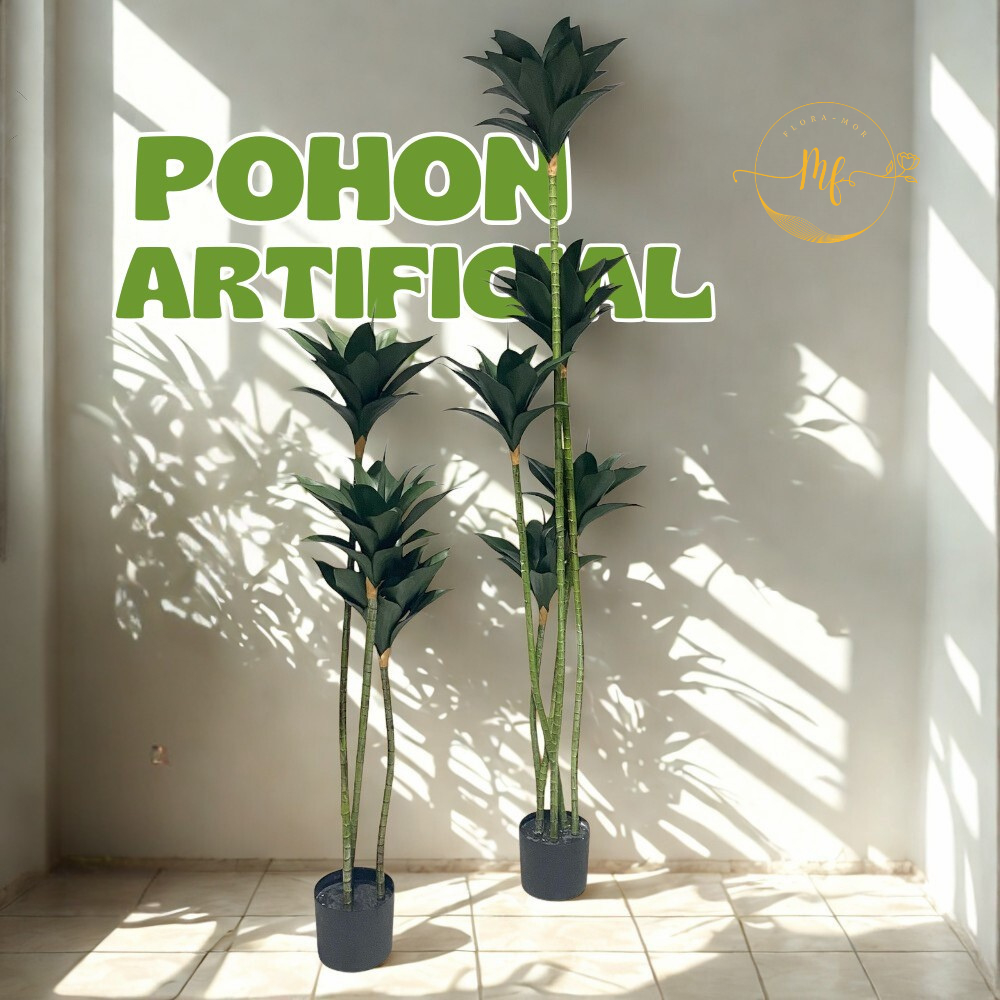 Pohon Dekorasi Taman Tanaman Hias Pohon Guzmania Artificial / Hiasan Rumah Aesthetic/CZ-25