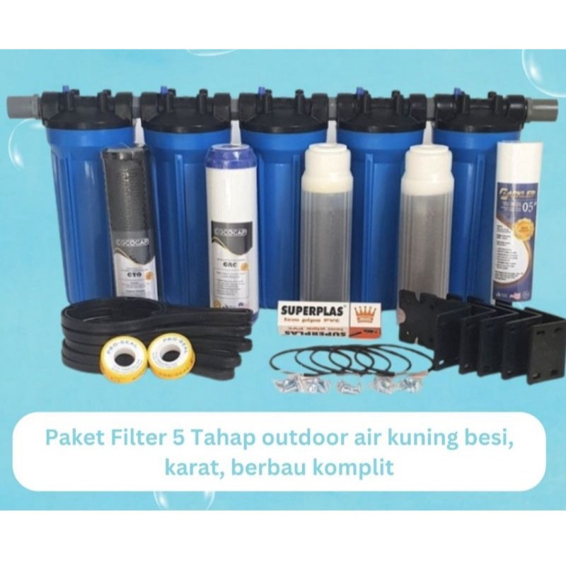 Paket Penjernih Air Sumur kuning Berminyak 5 Tahap