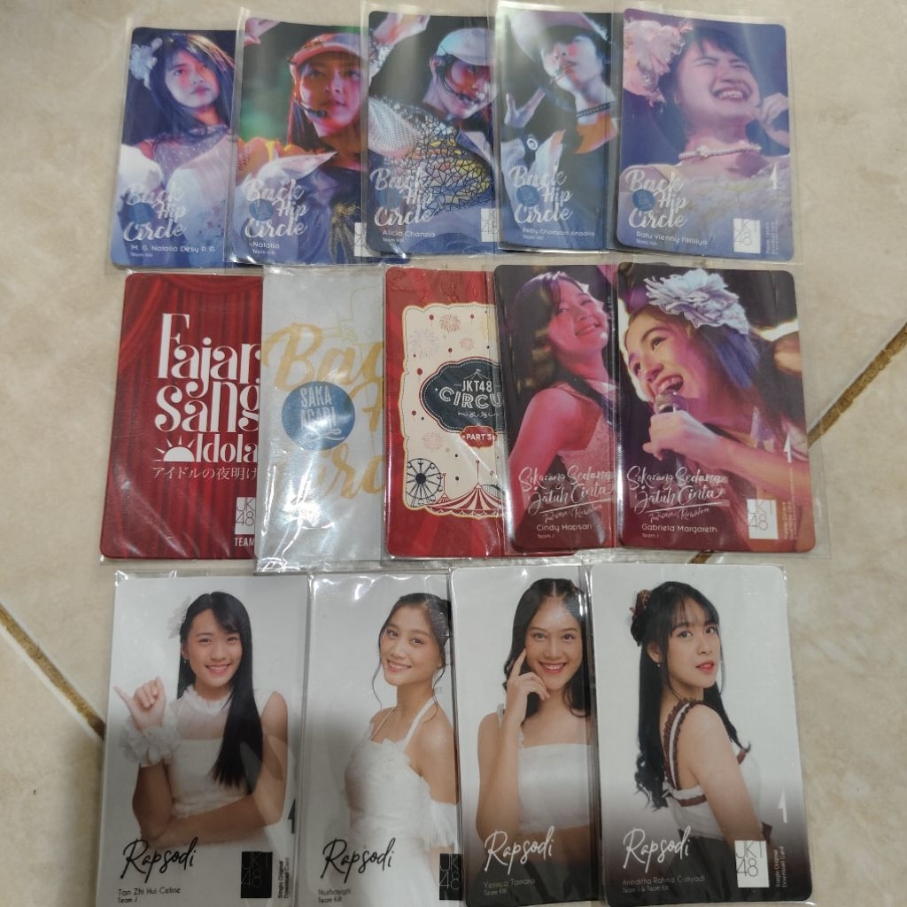 Music Card Official JKT48 Saka Agari, Tadaima Renaichuu, Rapsodi, Idol no Yoake, Circus Part 3