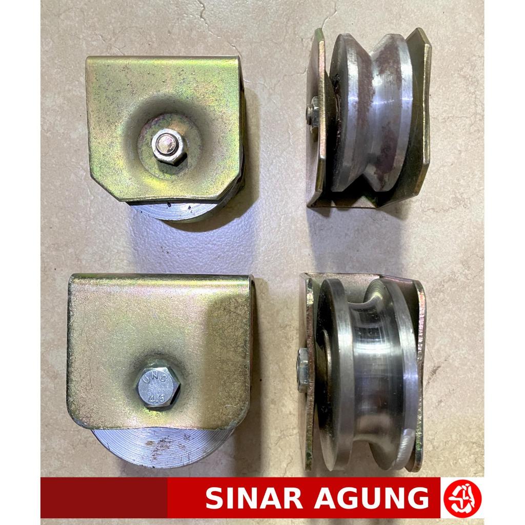 Roda Pagar Super Emas 7cm / Roda Bubut / Roda Pagar Tebal - Behel