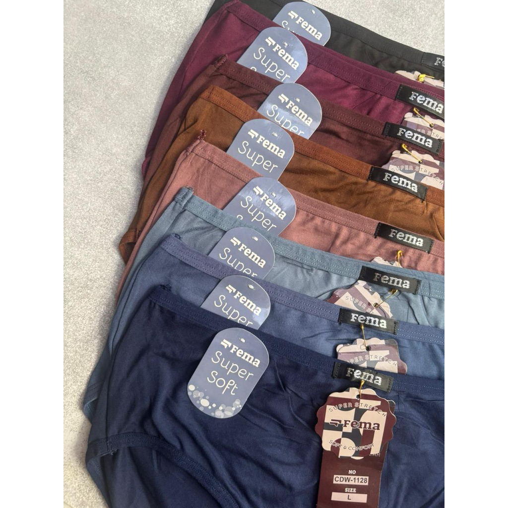 6 PCS Celana Dalam FEMA L XL XL XXXL Celana Dalam FEMA Import
