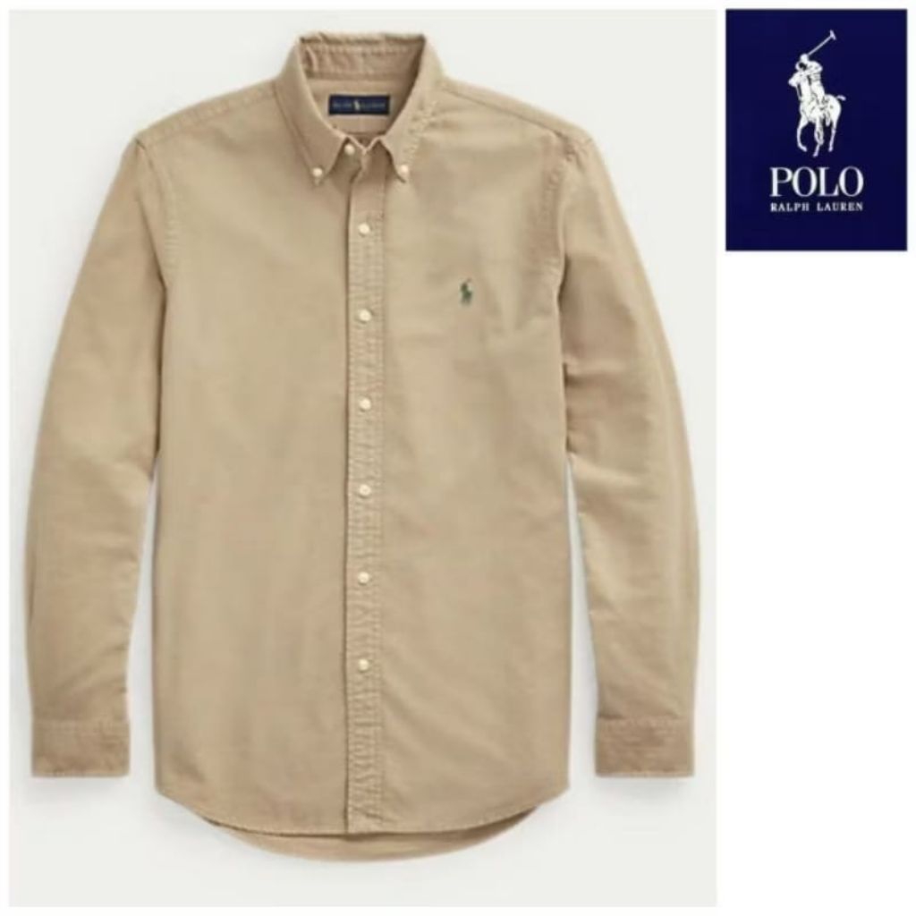 Kemeja polo Shirt Polos Lengan Panjang Slimfit Premium // Kemeja Casual Pria Model Terlaris