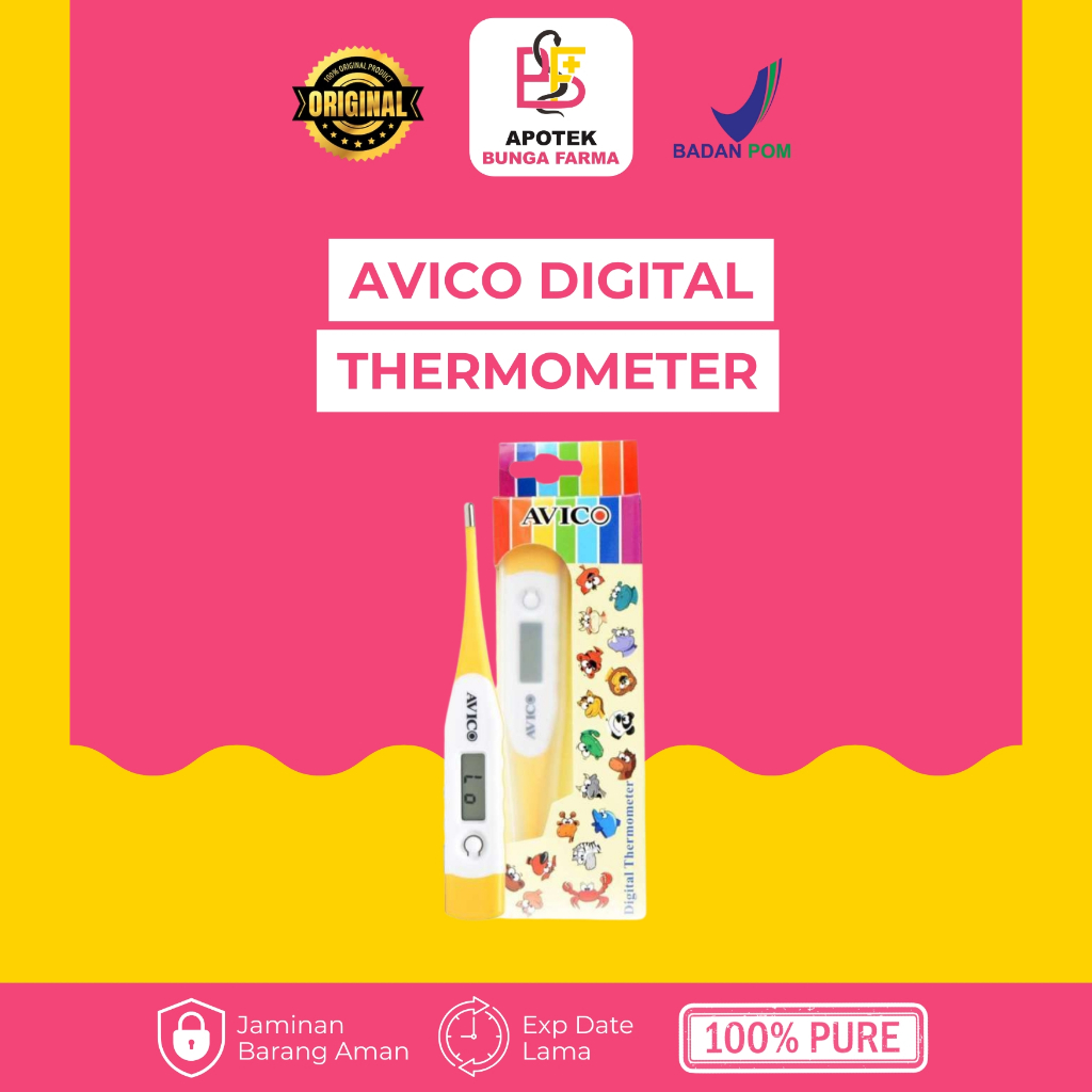 AVICO DIGITAL THERMOMETER - Pengukur Suhu Tubuh - Termometer Digital - Alat Ukur Suhu Bayi