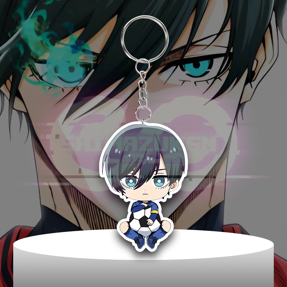 Gantungan Kunci Anime Blue Lock - Rin Itoshi - Ganci Akrilik - Keychain Acrylic