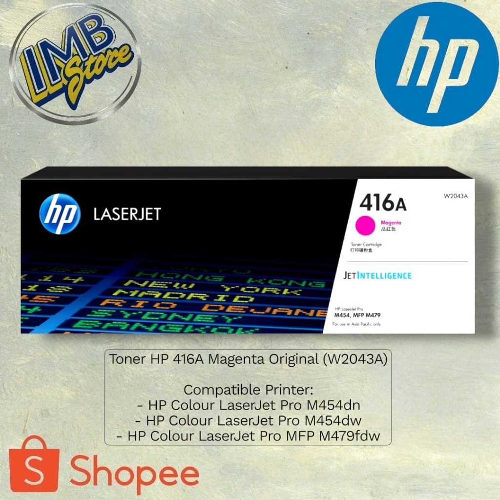 Toner Hp 416a Magenta  Toner Hp Laserjet 416a Magenta  Toner Cartridge 416a Magenta Original