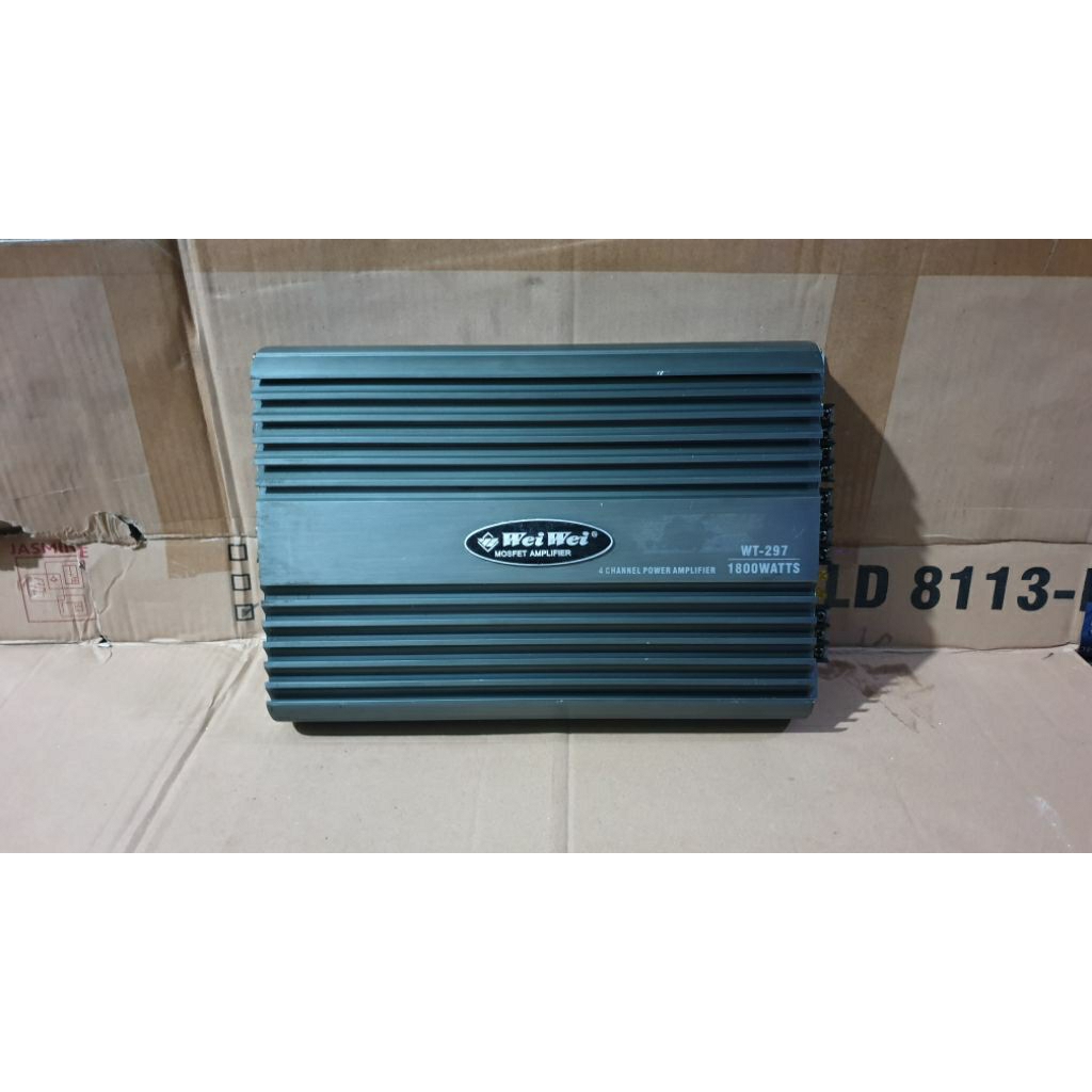 power amplifier 4channel mosfet dc12voll weiwei second bekas normal siap pakai