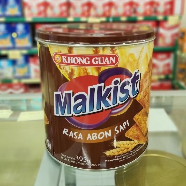 Malkist Abon Sapi Kaleng Khong Guan 395g