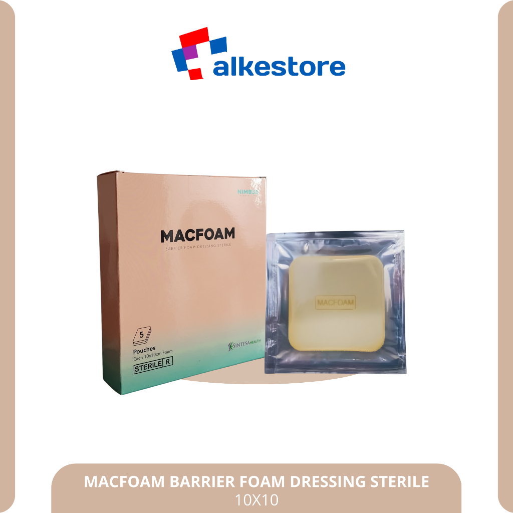 MacFoam Foam Dressing Barrier Sterile – Perban Luka Sterile / Wound Dressing