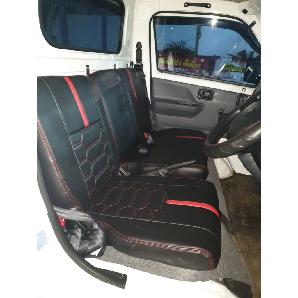 sarung jok mobil Mitsubishi L300 bahan ferari full set