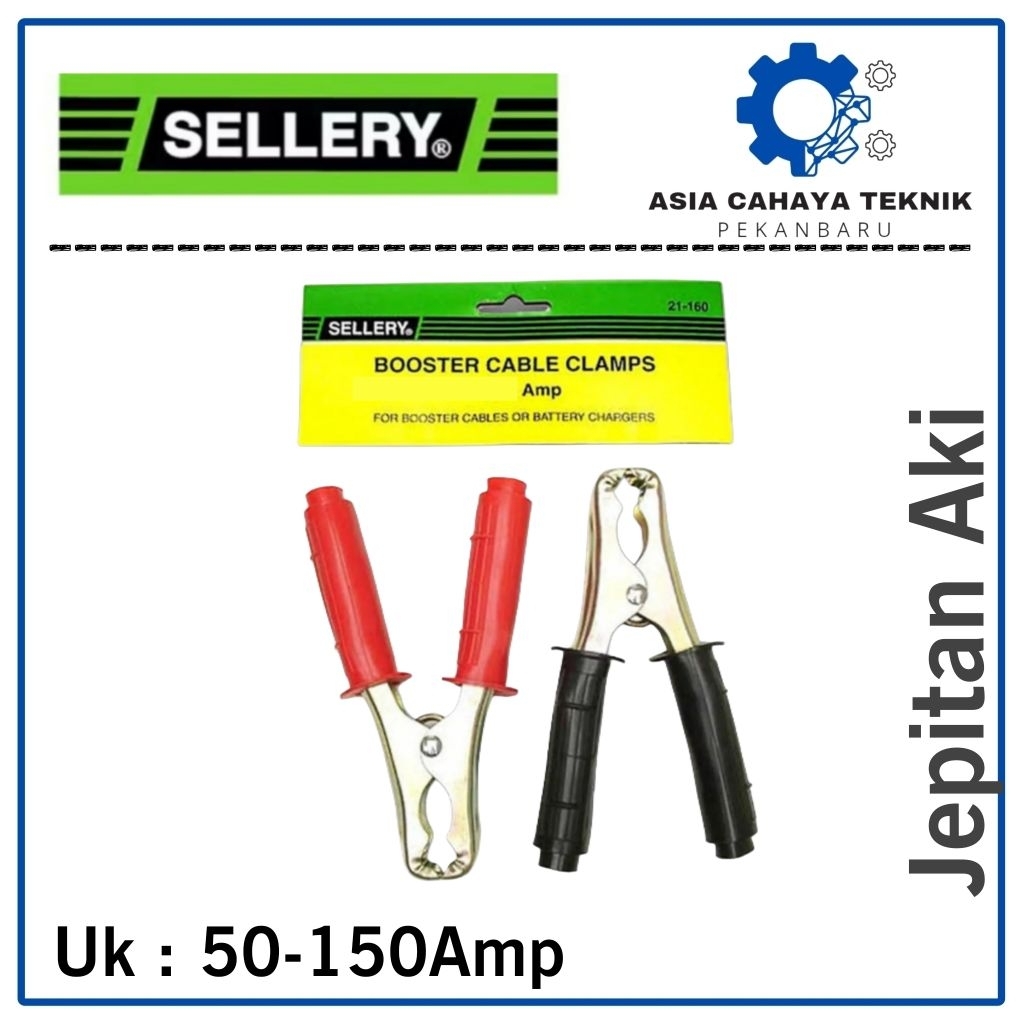 SELLERY Jepitan Aki 2 pcs Jumper 50A 150A Accu Booster Cable Clamps Sellery 50 150 Amper