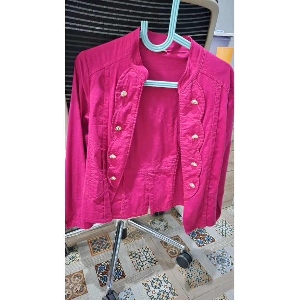 blazer fuschia